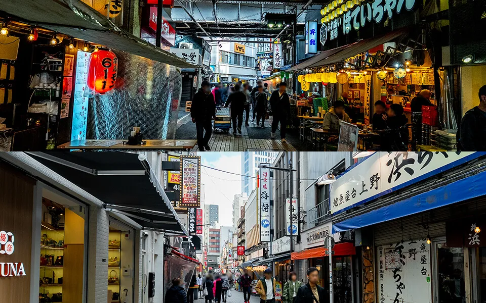 京成上野駅からVilla Customa上野へのアクセス写真3