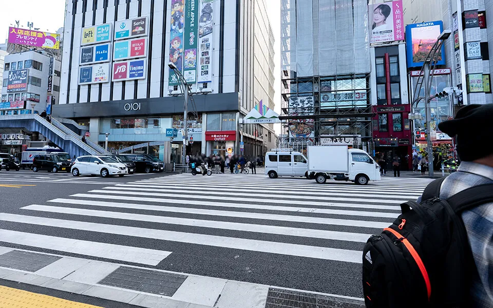 上野駅からVilla Customa上野へのアクセス写真2