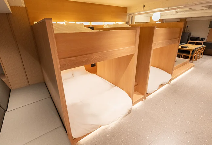 Villa Customa 上野:2F:《 禅 》ZENのダブルベッド 8人まで宿泊可能