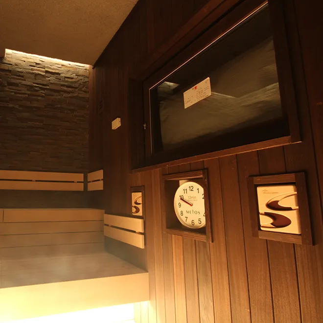 グランカスタマ上野のサウナ室